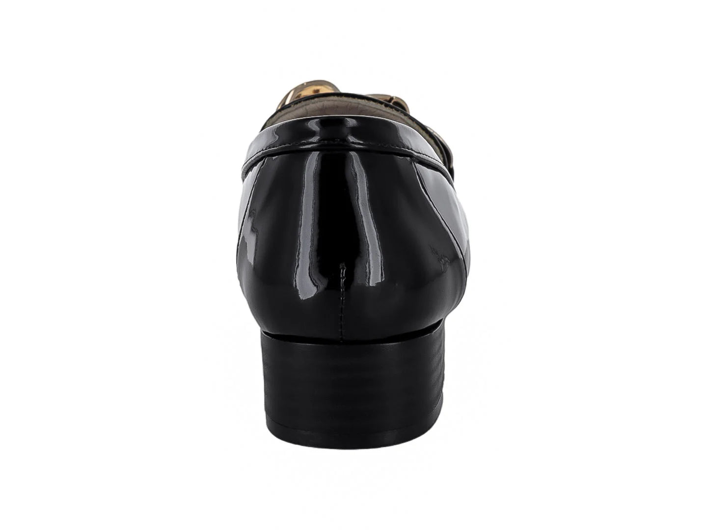 Zapatos Mocasín Stefana Negro Charol para Mujer