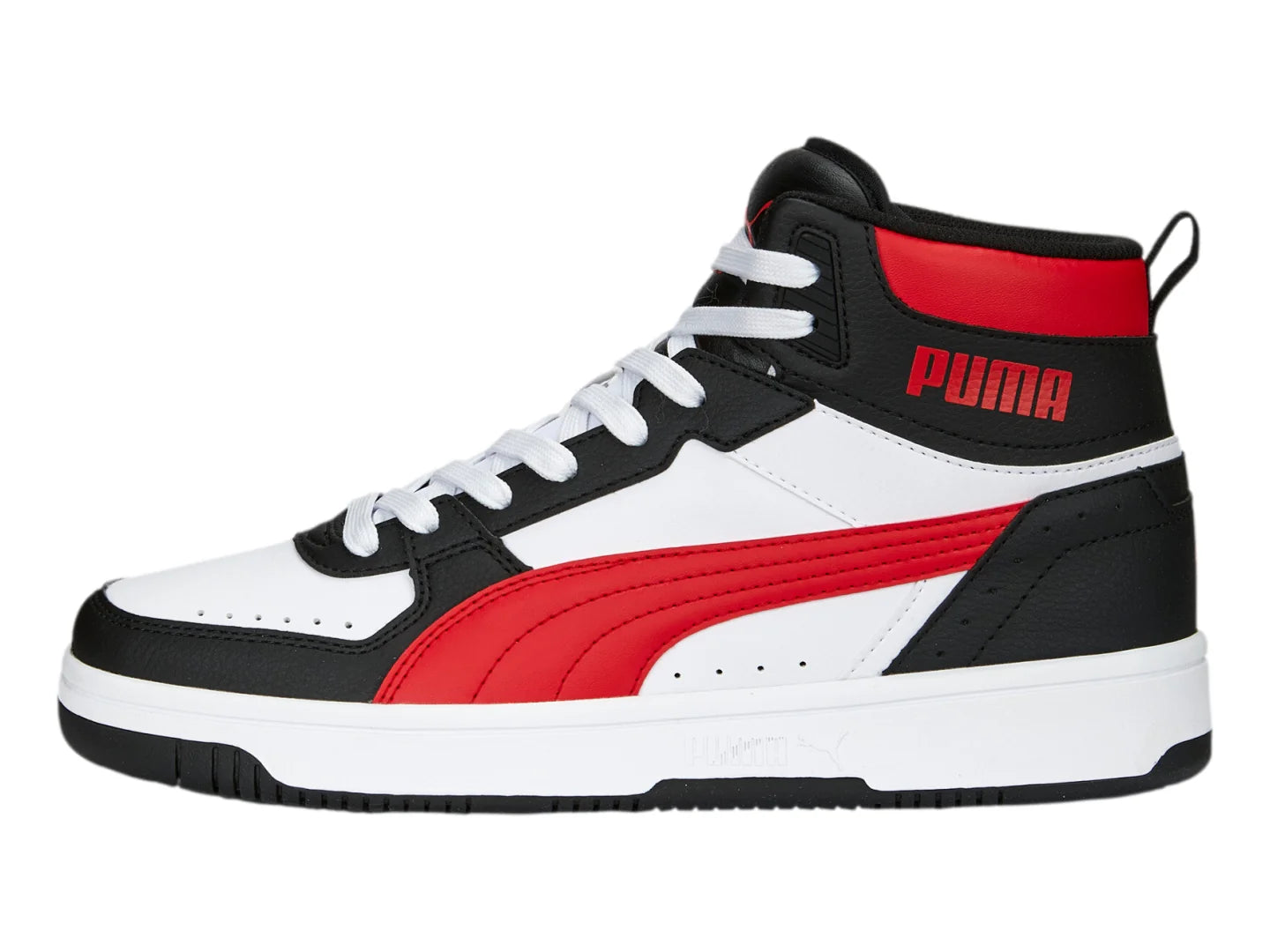 Tenis PUMA Rebound Joy Blanco Rojo y Negro para Hombre