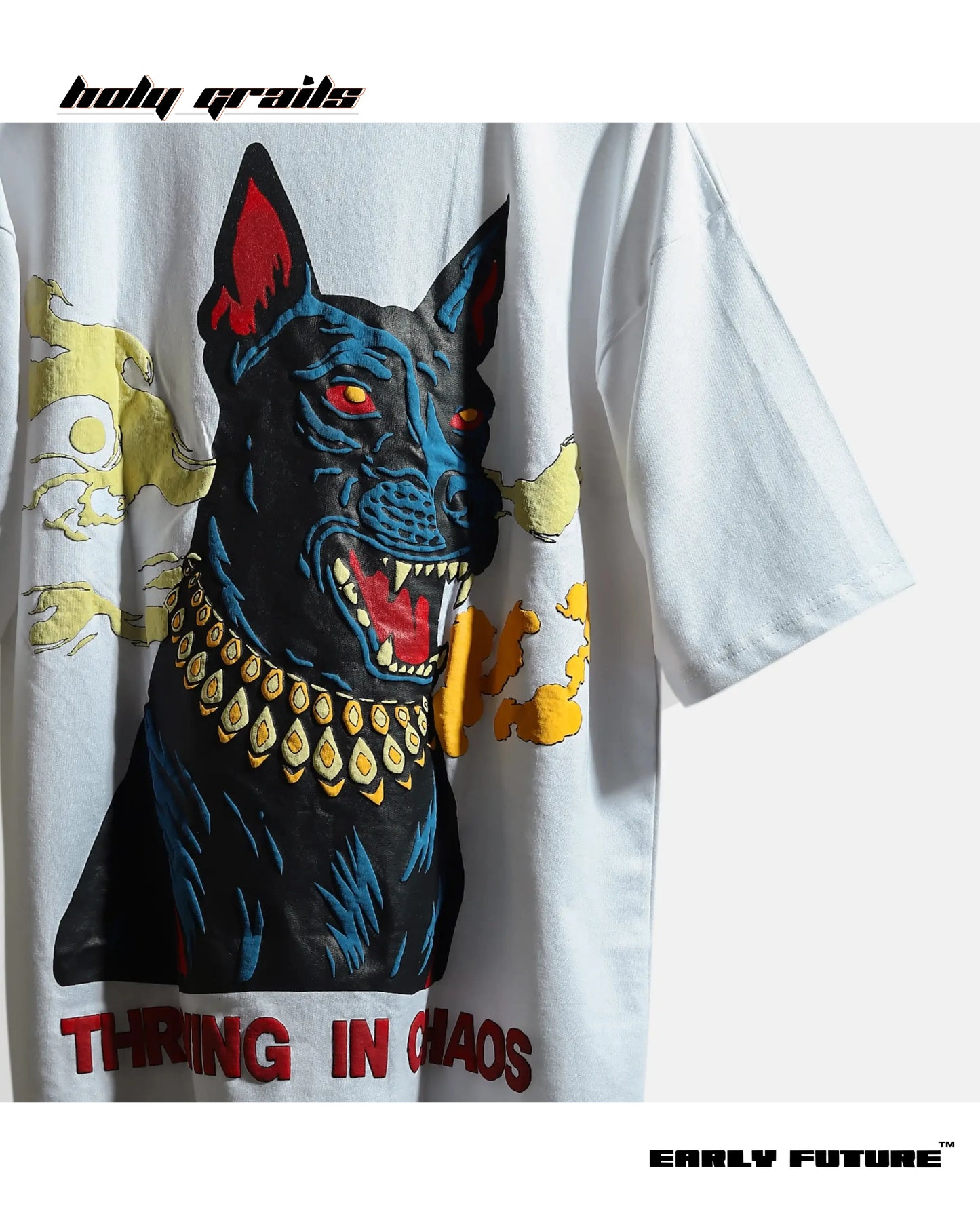 Thriving in Chaos Ghost White Oversize Tee HG x Early Future