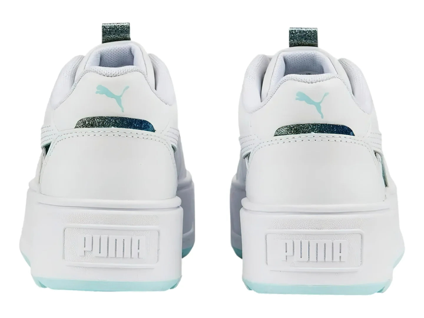 Tenis PUMA Karmen Rebelle Night Out Blanco y Aqua para Niña