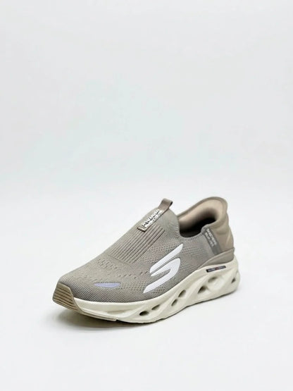 SKECHERS HANDS FREE SWIRL X TECH SLIP INN KHAKI