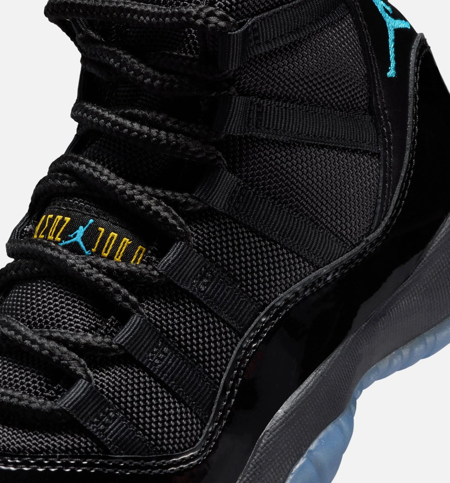 Air Jordan 11 Retro Gamma Grade School Lifestyle Shoe Black Gamma Blue Varsity Maize Limit One Per Customer