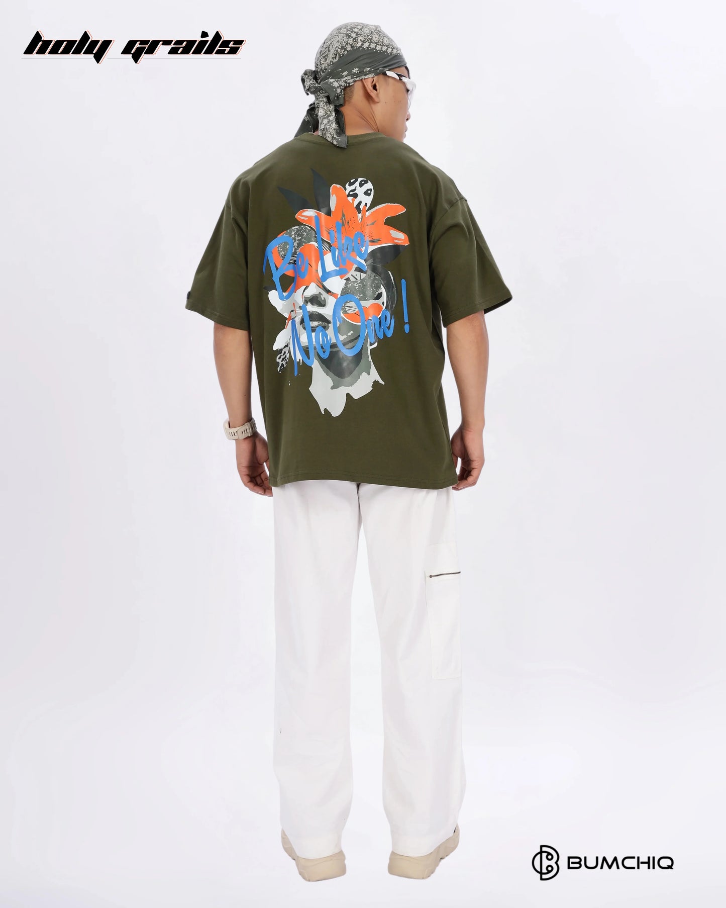 No One Green Oversize Tee HG x Bumchiq