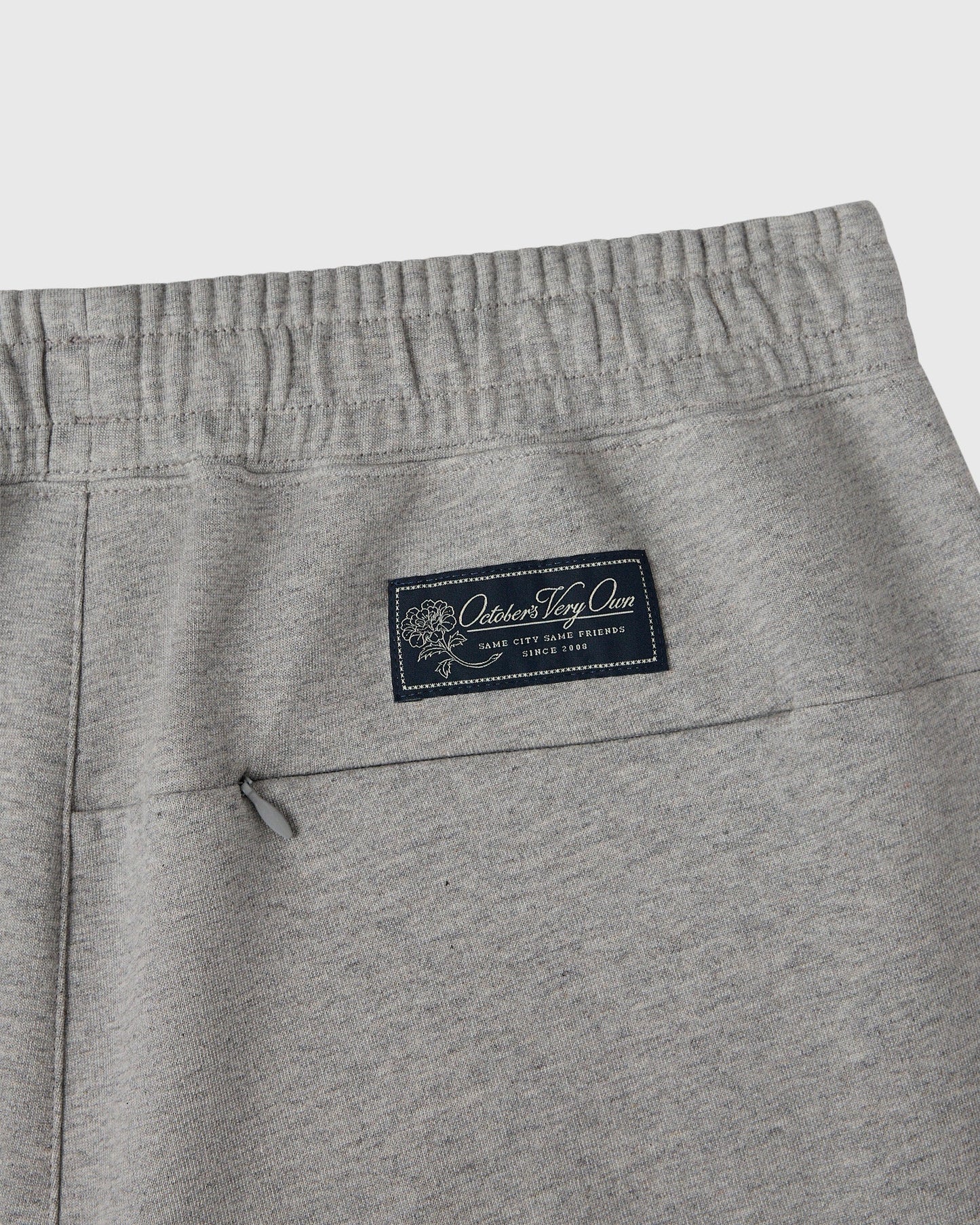 Double Knit Script Sweatpant Heather Grey