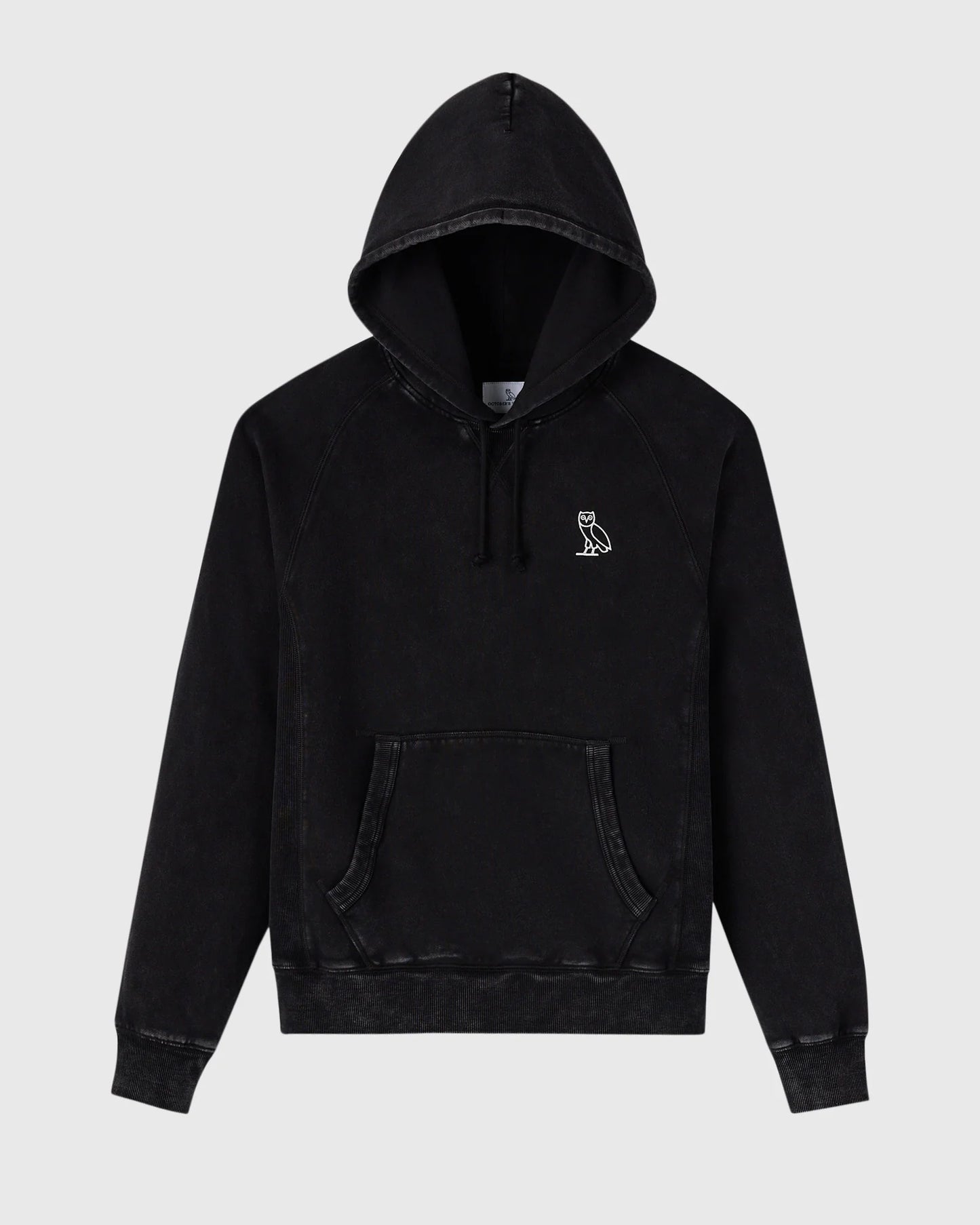 Muskoka Raglan Hoodie Garment Dyed Black