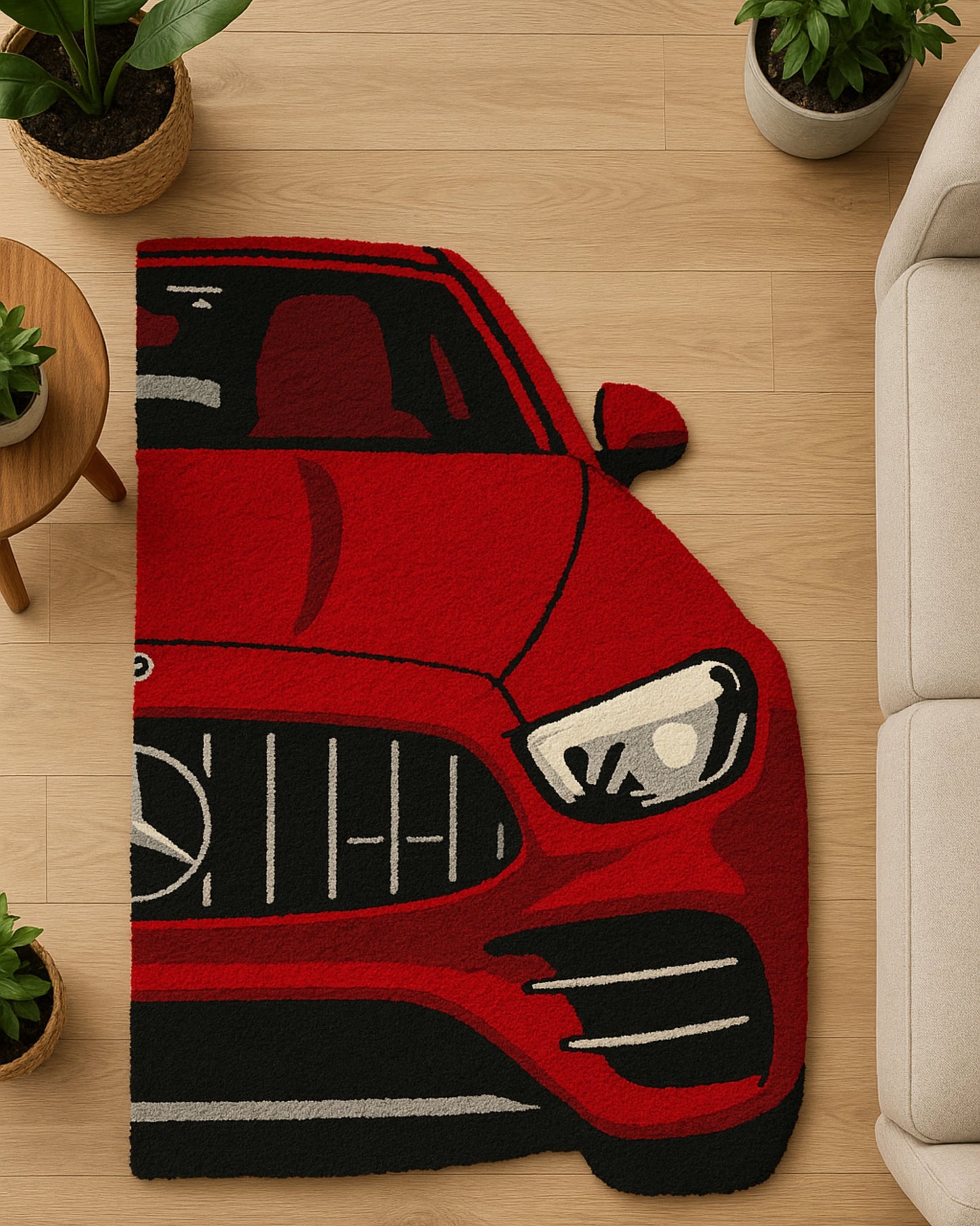 Redline Racer Hand Tufted Rug