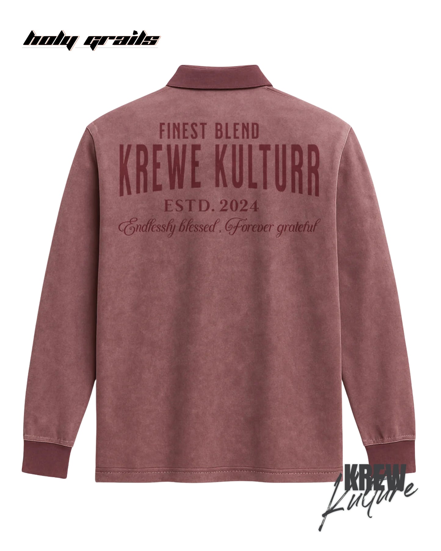 The Eternal Gratitude Brown Polo T Shirt HG x Krewe Kulturr