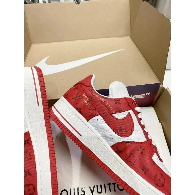 Louis Vuitton x Nike Air Force 1 Low By Virgil Abloh White Red