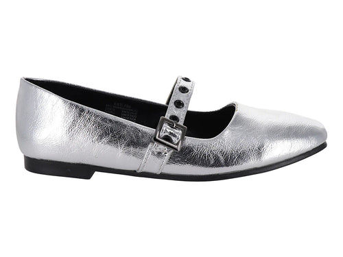 Zapatos Planos Luna Rosa Plata para Mujer