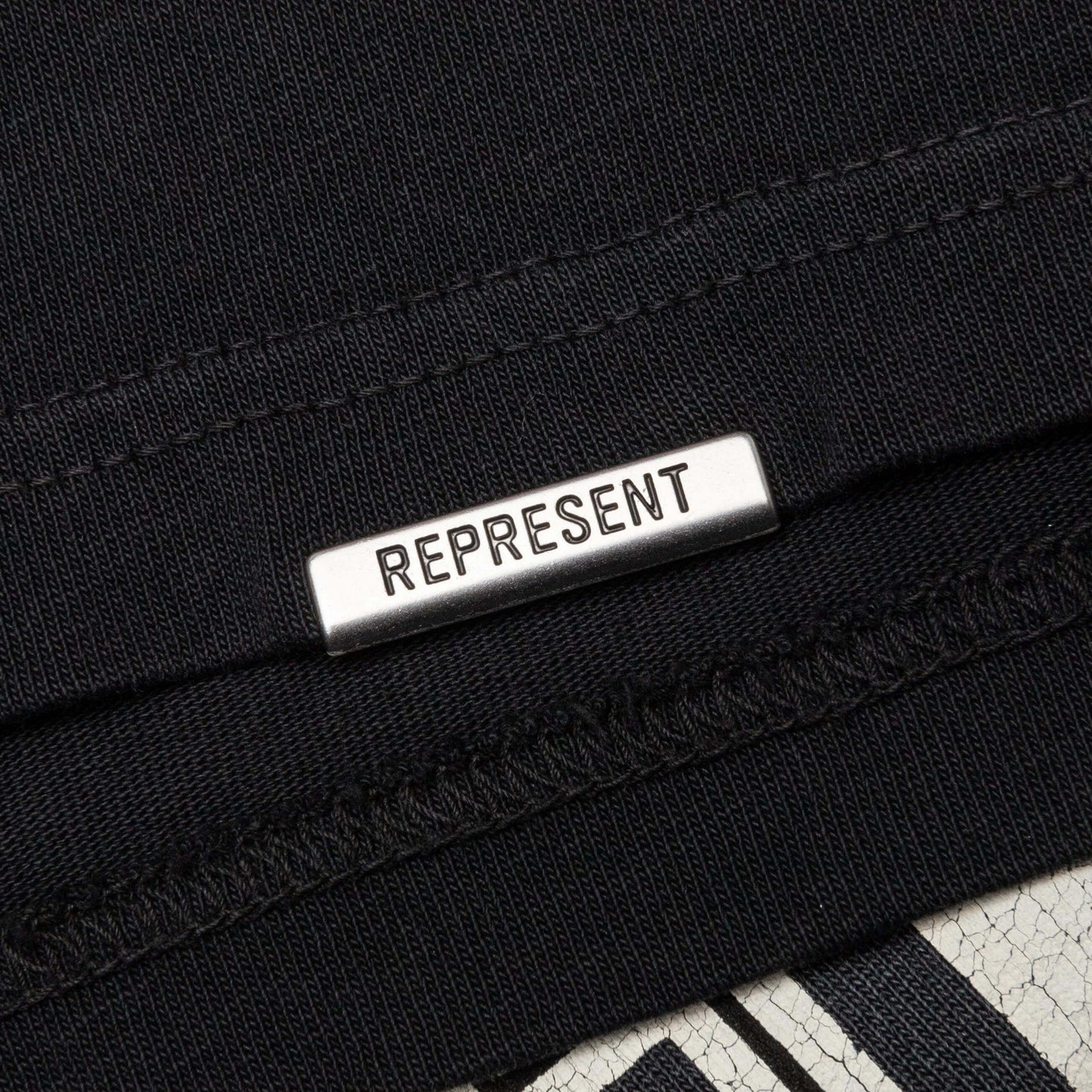 Feature x Represent Multi Logo T Shirt Stained Black