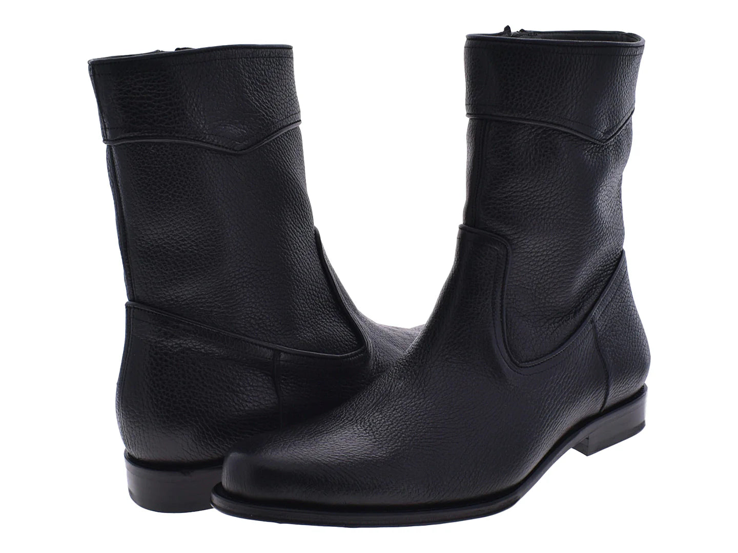 Botines Formales Cuadra Negro para Hombre