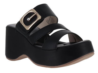 Sandalias Roze Plataforma Negro para Mujer