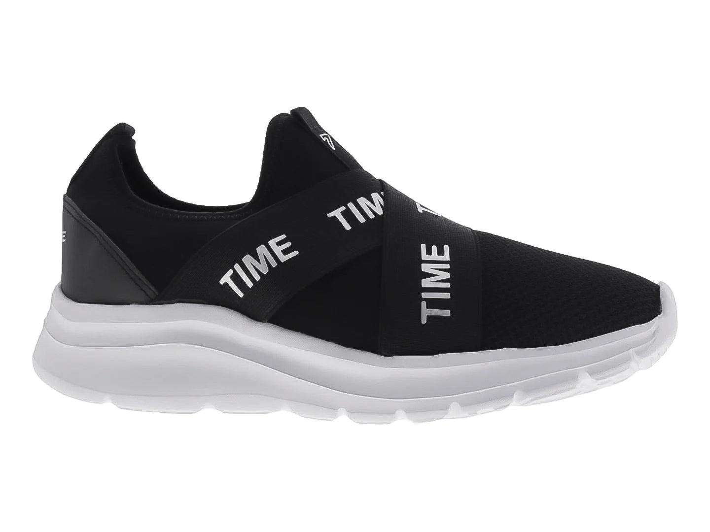 Tenis Sport Time Negro Plata para Mujer
