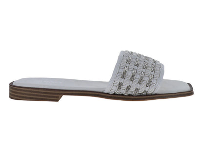 Sandalias ROZE Blancas Trenzadas para Mujer
