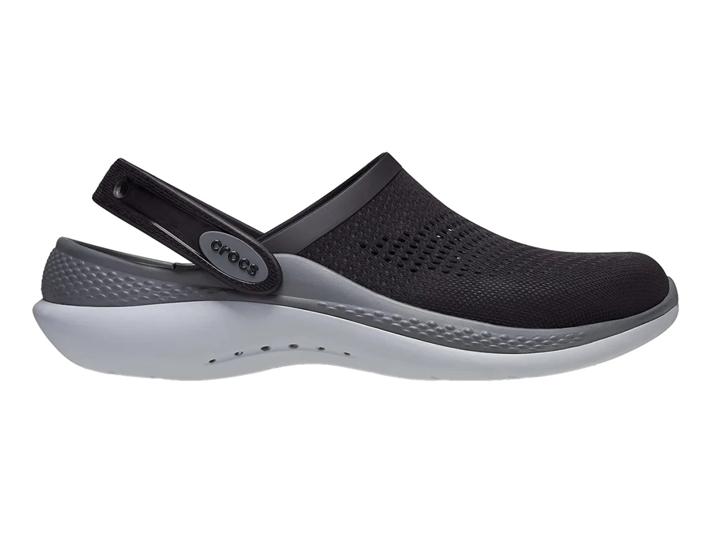 Zuecos Crocs LiteRide 360 Negro y Gris para Hombre