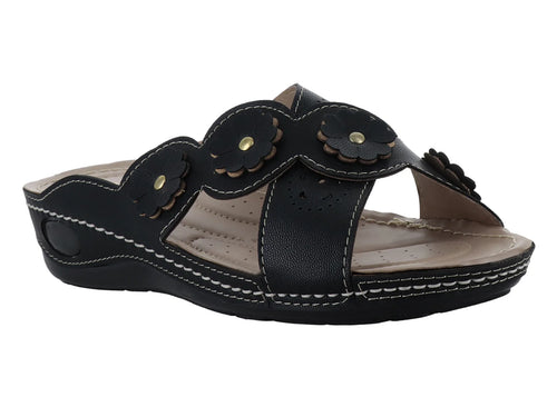 Sandalias Plataforma Confort MeliAna Color Negro para Mujer