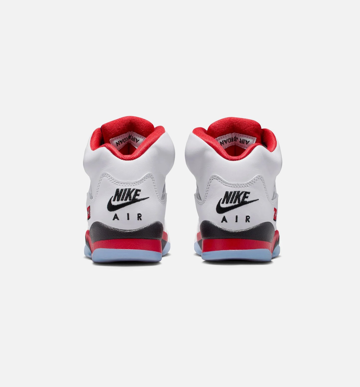 Air Jordan 5 Retro Fire Red Grade School Lifestyle Shoe White Fire Red Black