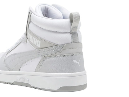 Tenis PUMA Rebound V6 Blanco y Gris para Hombre