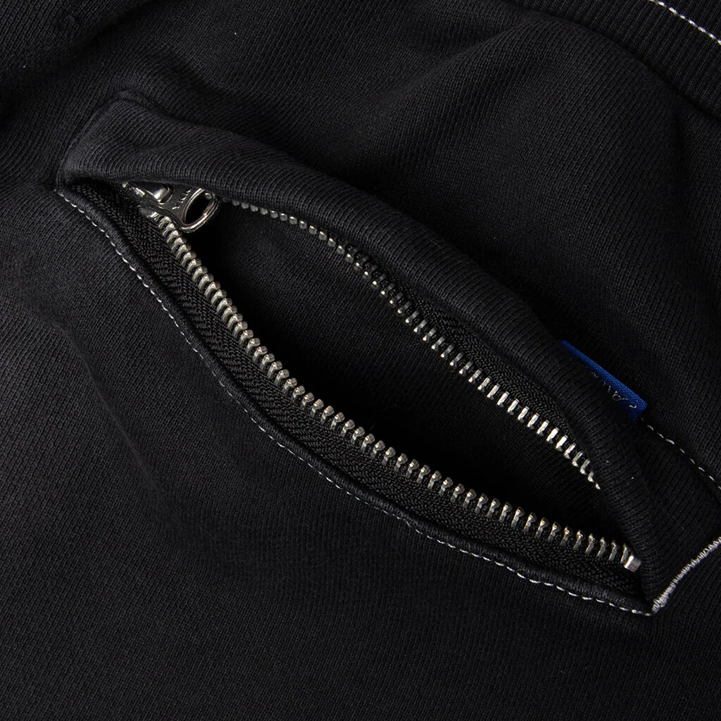 Collegiate Open Hem Sweatpant Black