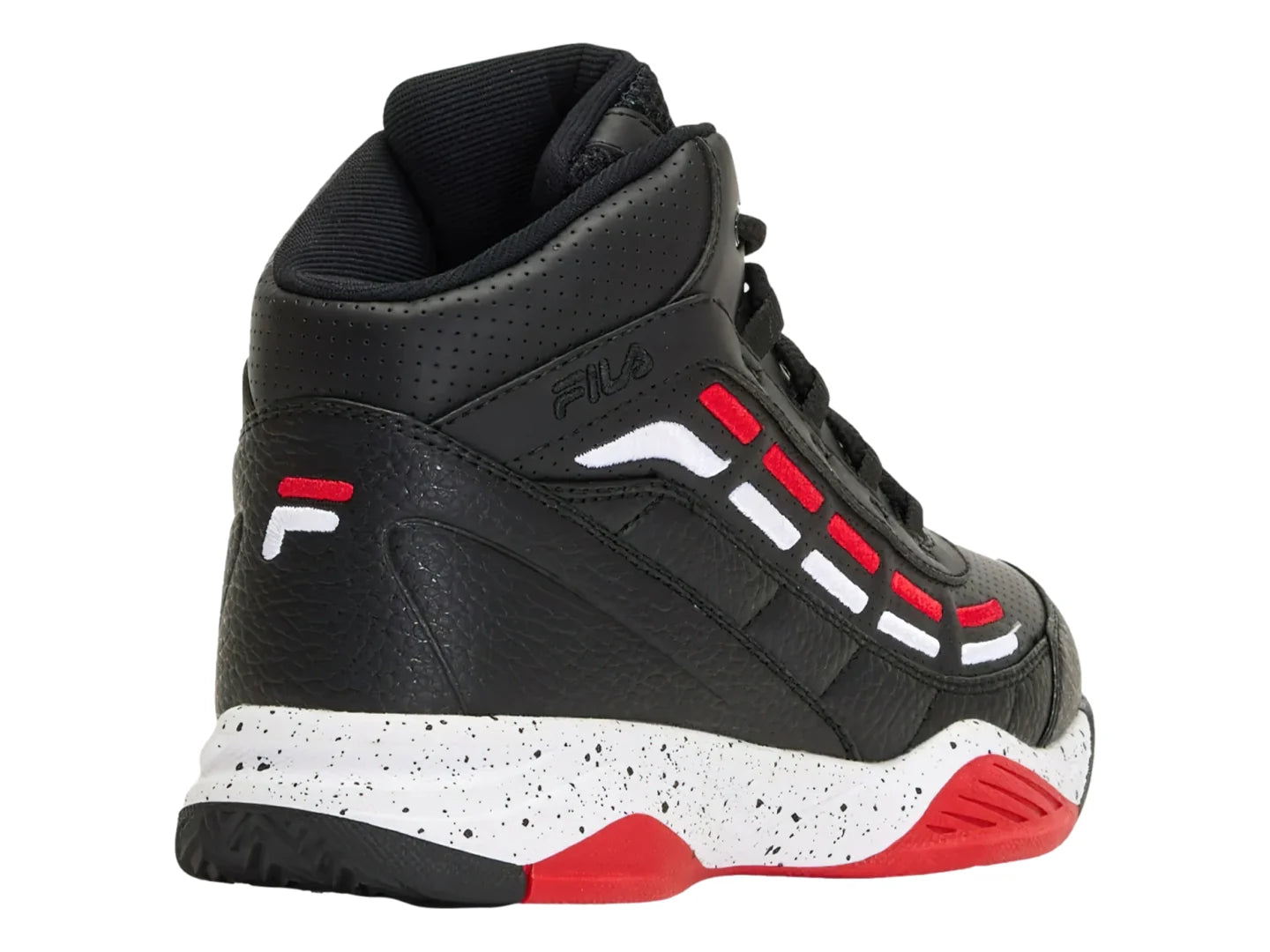 Tenis FILA Spitfire Negro Blanco y Rojo para Niño