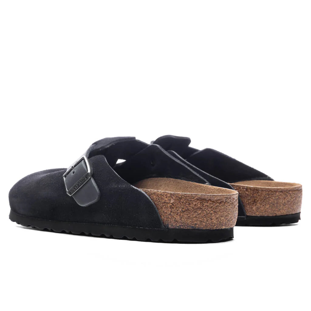 Boston Mixed Leather Midnight