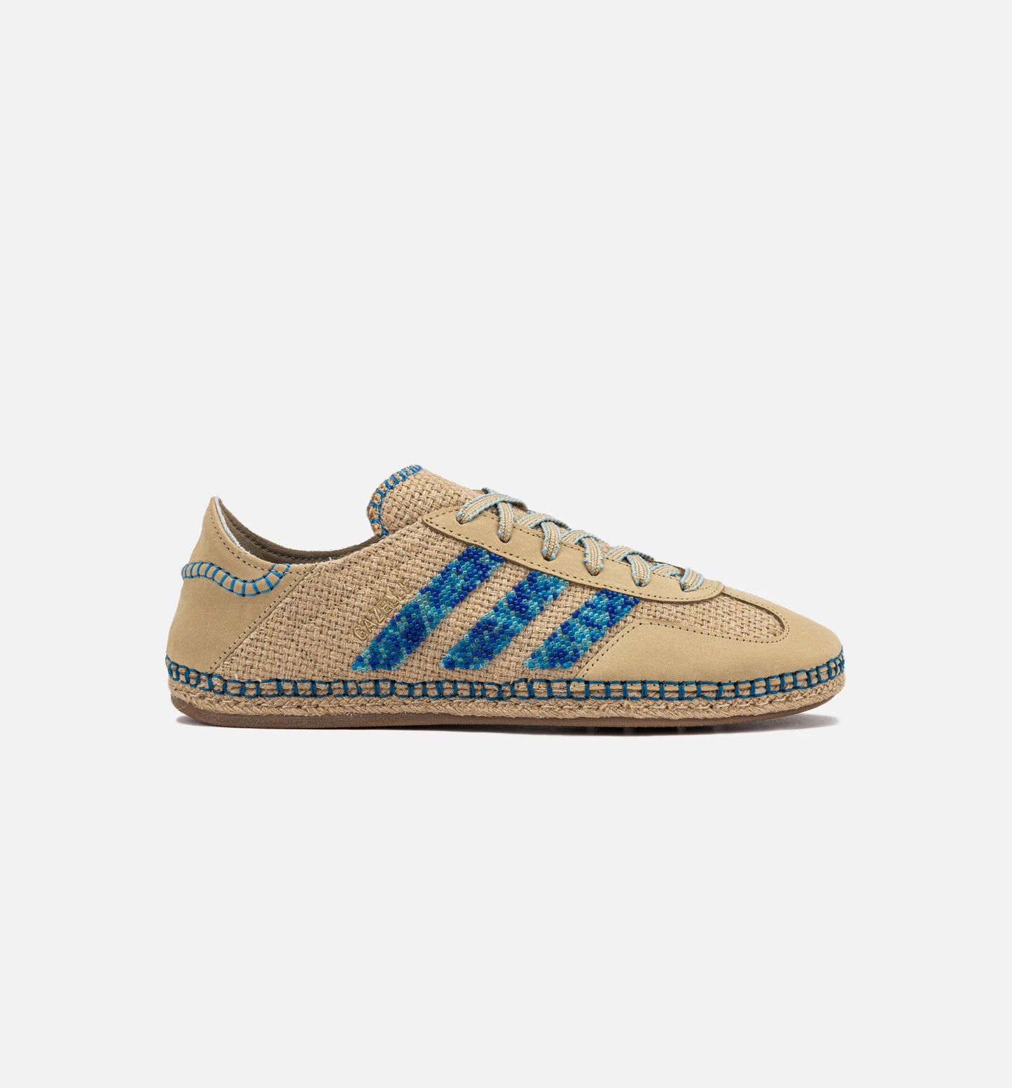 Clot x Gazelle Linen Khaki Light Blue Mens Lifestyle Shoe Linen Khaki Light Blue Blue Bird