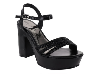 Sandalias Eluviera Negro Metálico para Mujer