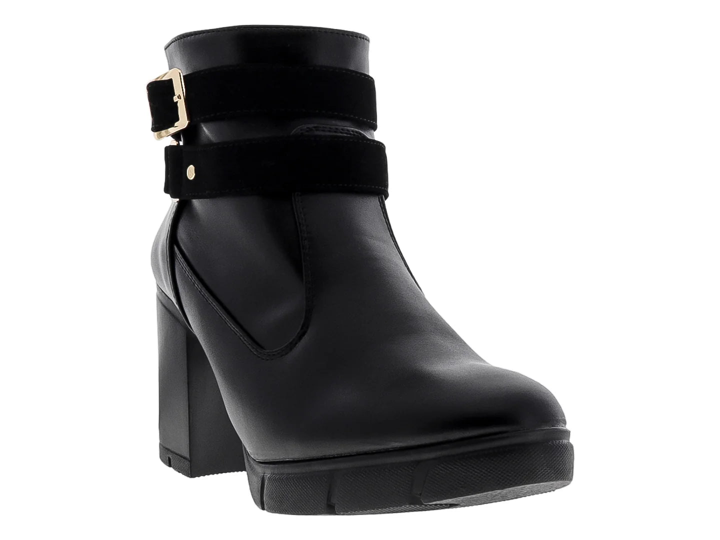 Botines Luna Rosa Negros para Mujer