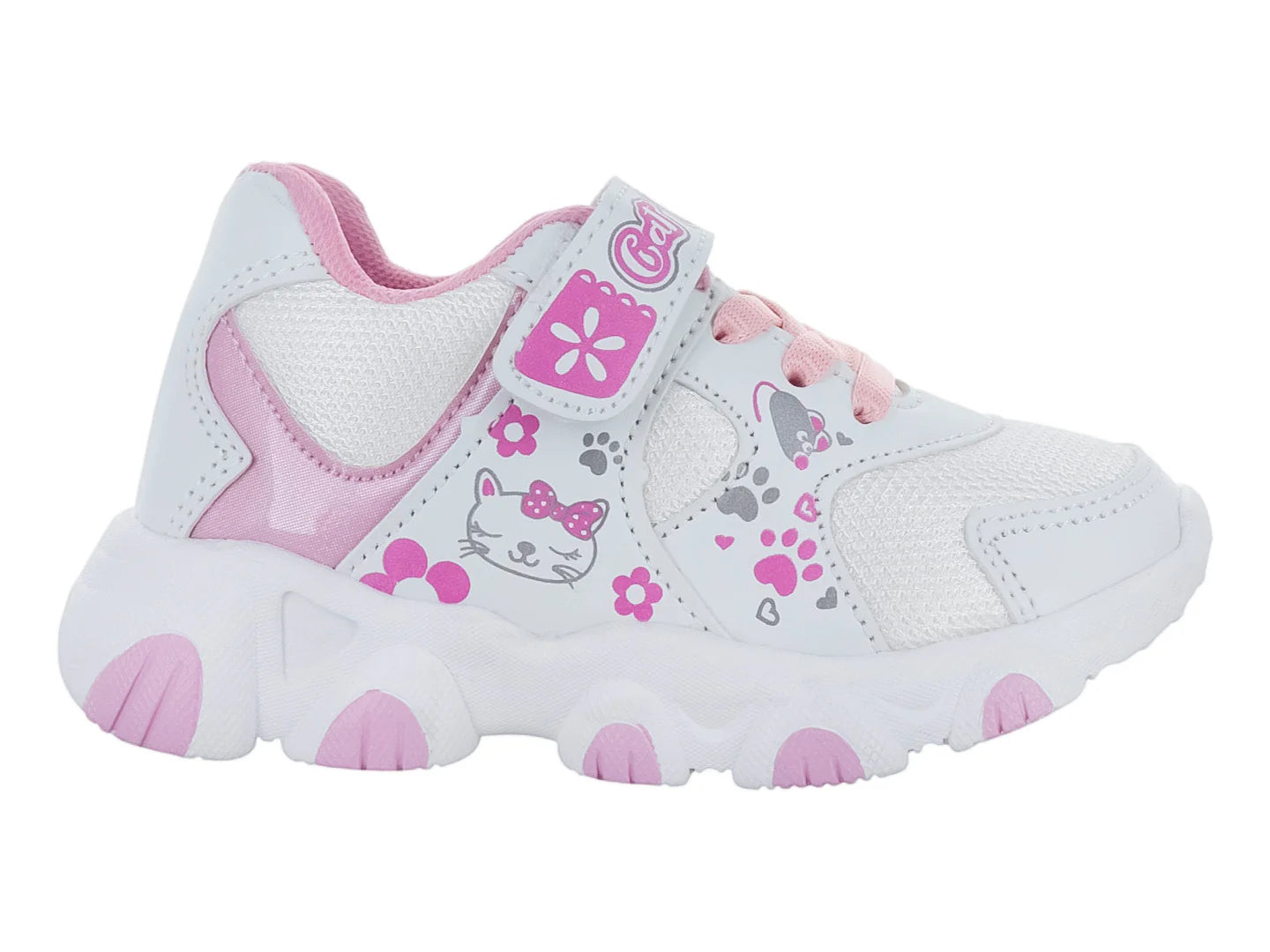 Tenis OVERLOFD Blanco Rosa para Niña