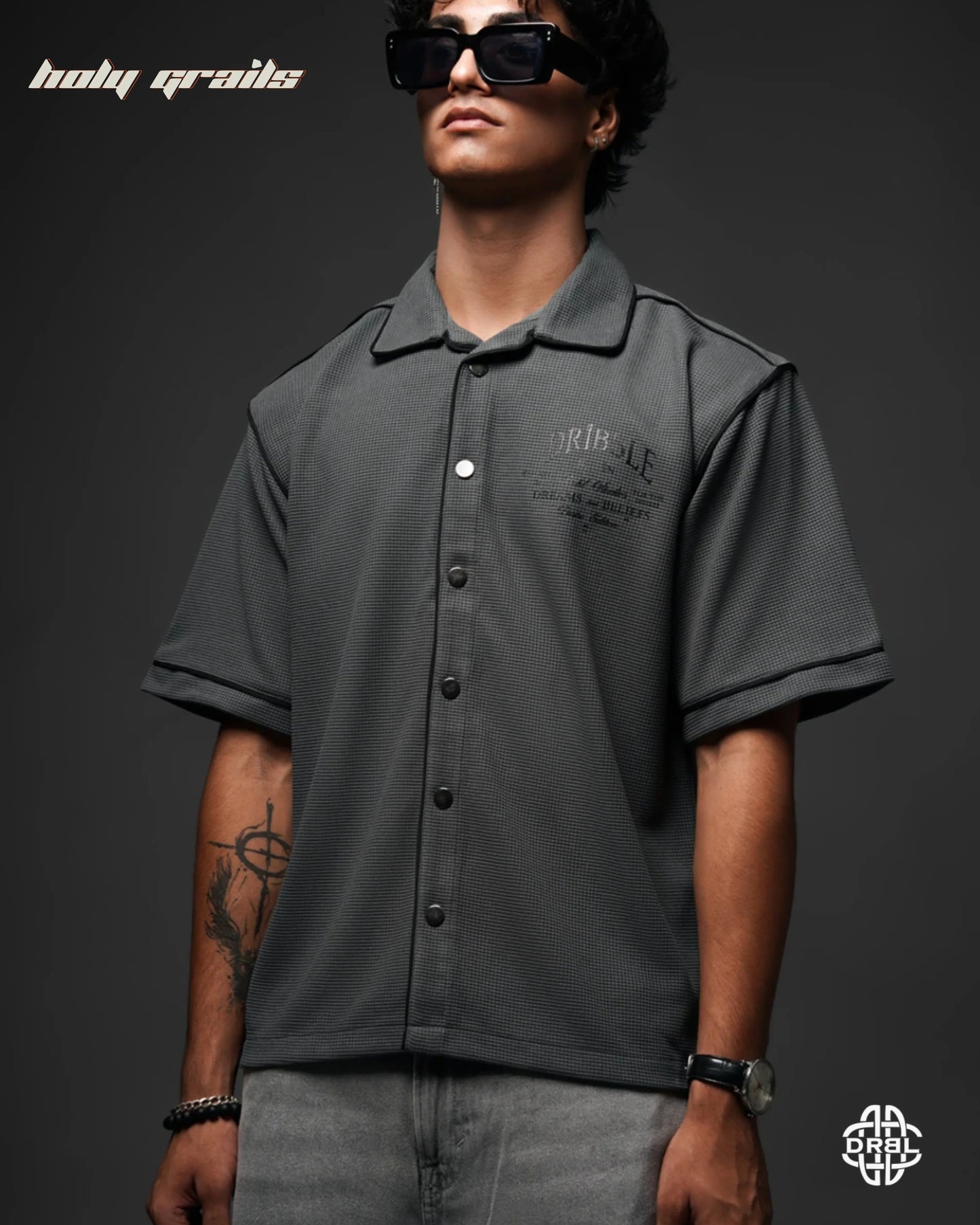 Waffle Comet Grey Shirt HG x DRBL