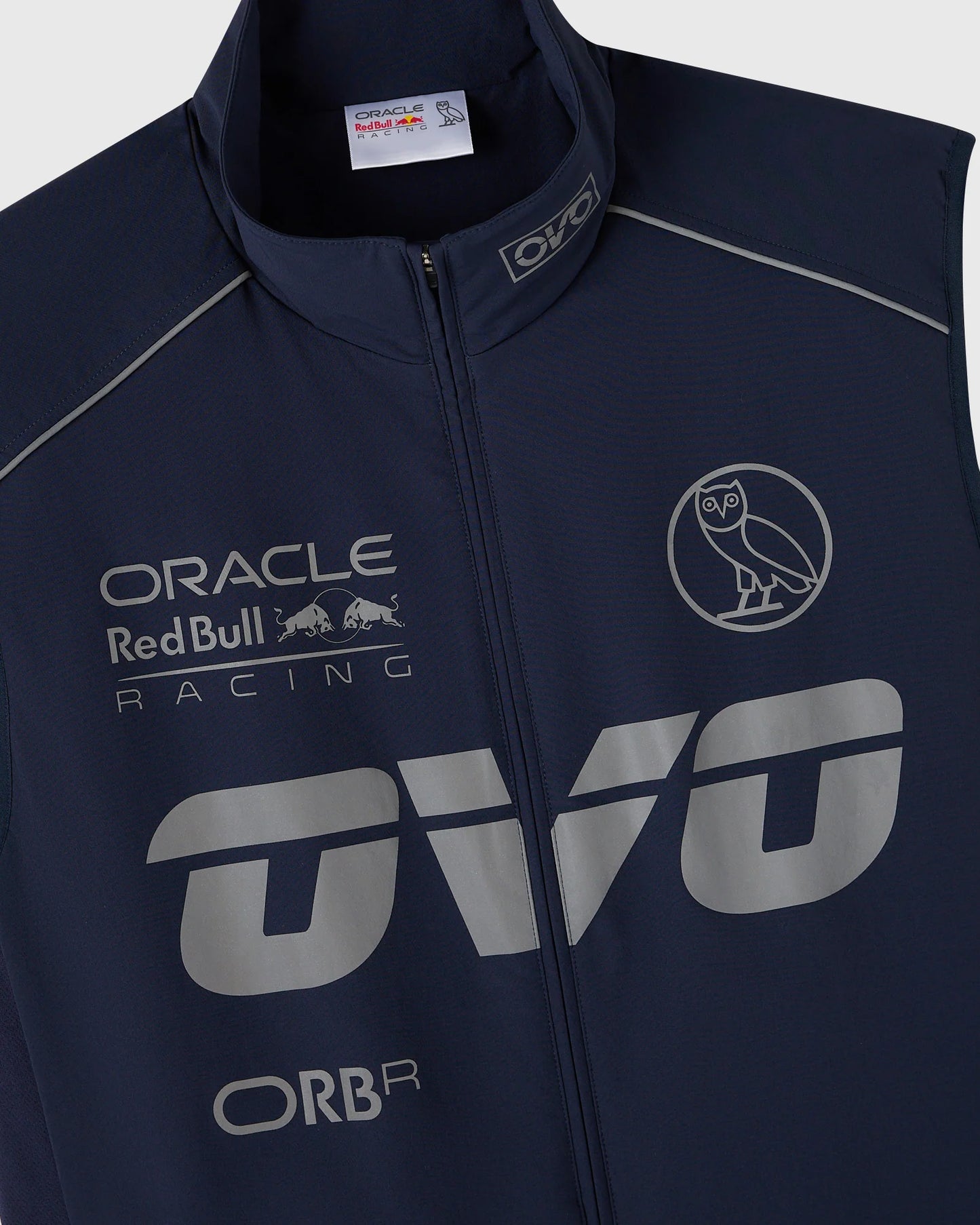 Red Bull Racing Reflective Print Nylon Vest Red Bull Navy