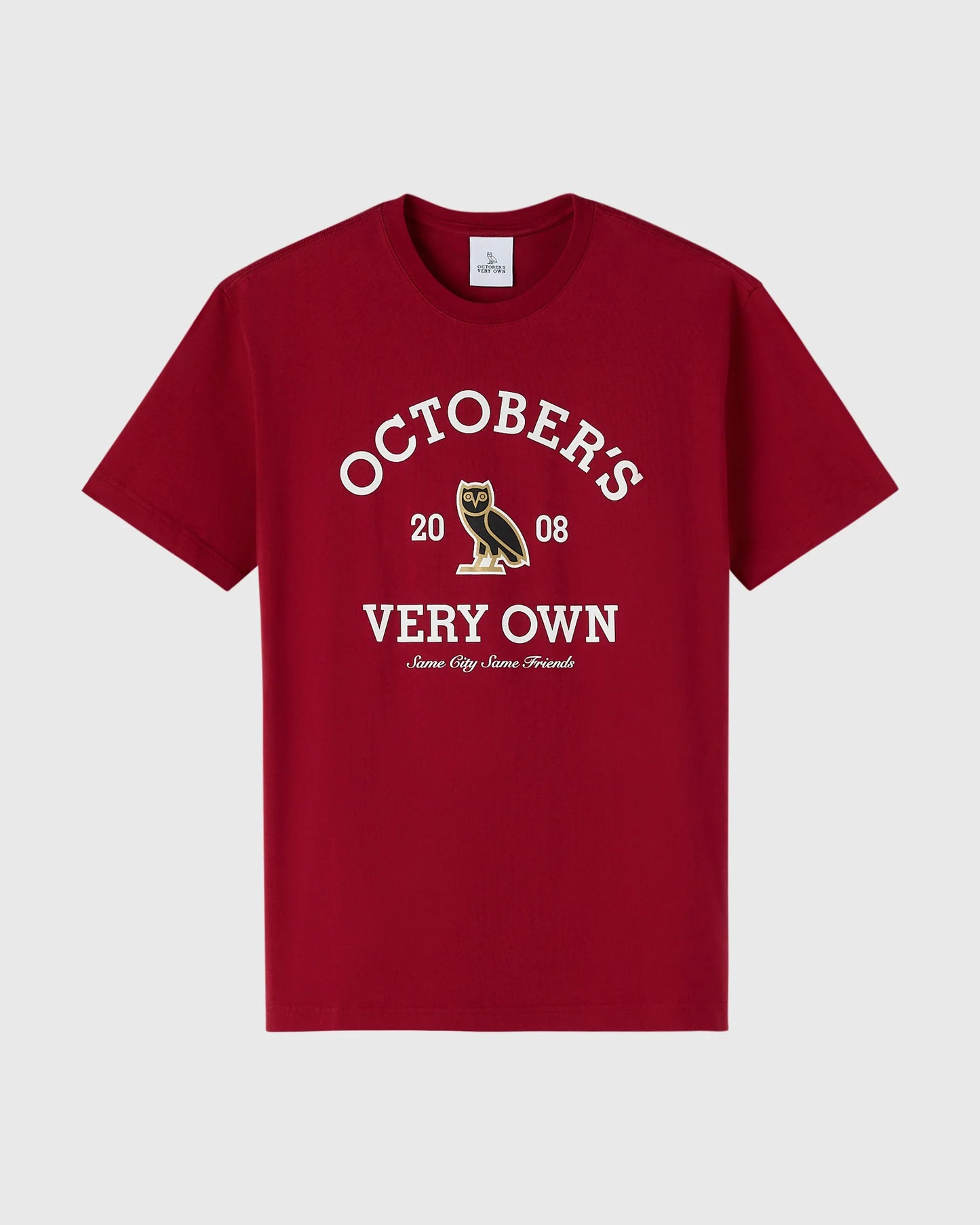 Collegiate Tee Deep Red