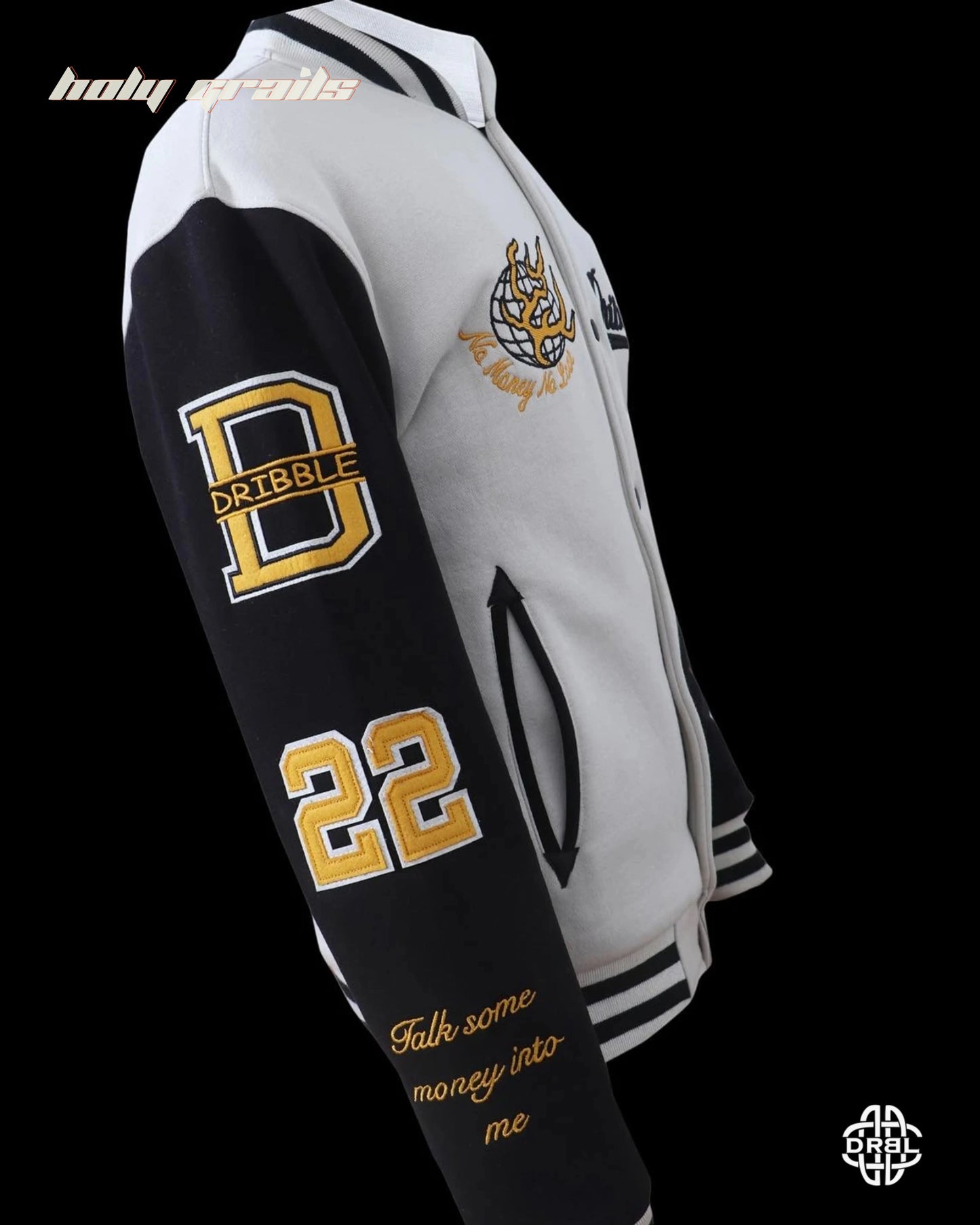 Rich Loner x Vanilla Beige Varsity Jacket HG x DRBL