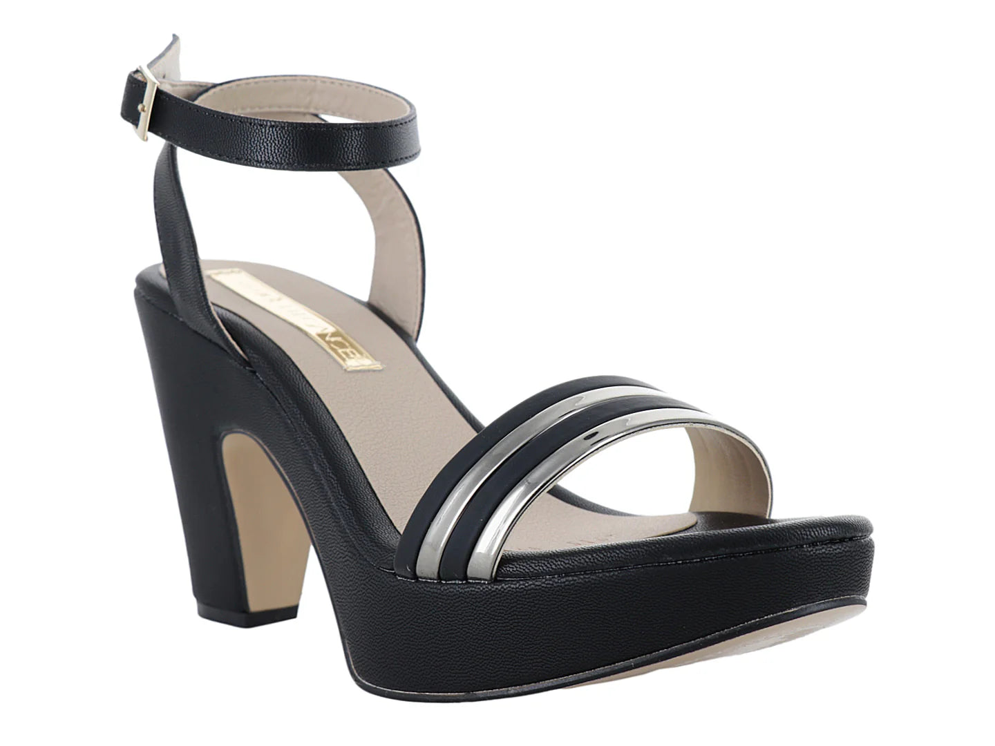 Sandalias de Tacón Alto Paulie Negro para Mujer