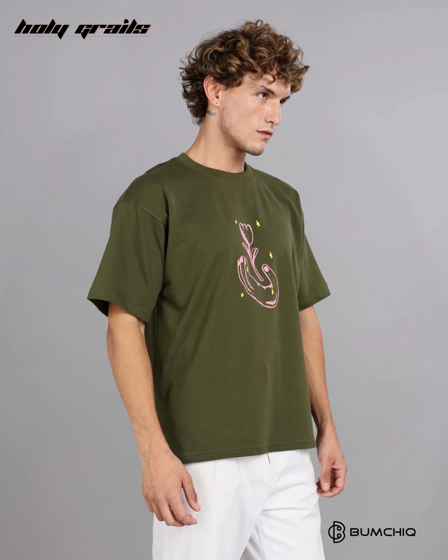 Luv Known Green Oversize Tee HG x Bumchiq
