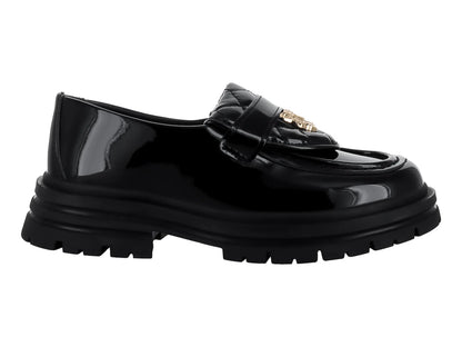 Mocasines Platini de Charol Negro para Mujer