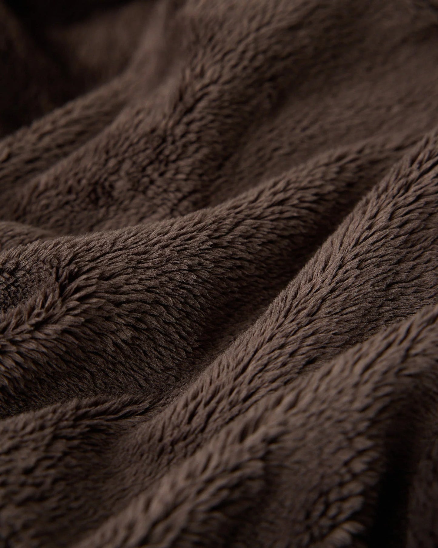 NEEDLES Sherpa Half Zip Mockneck Brown