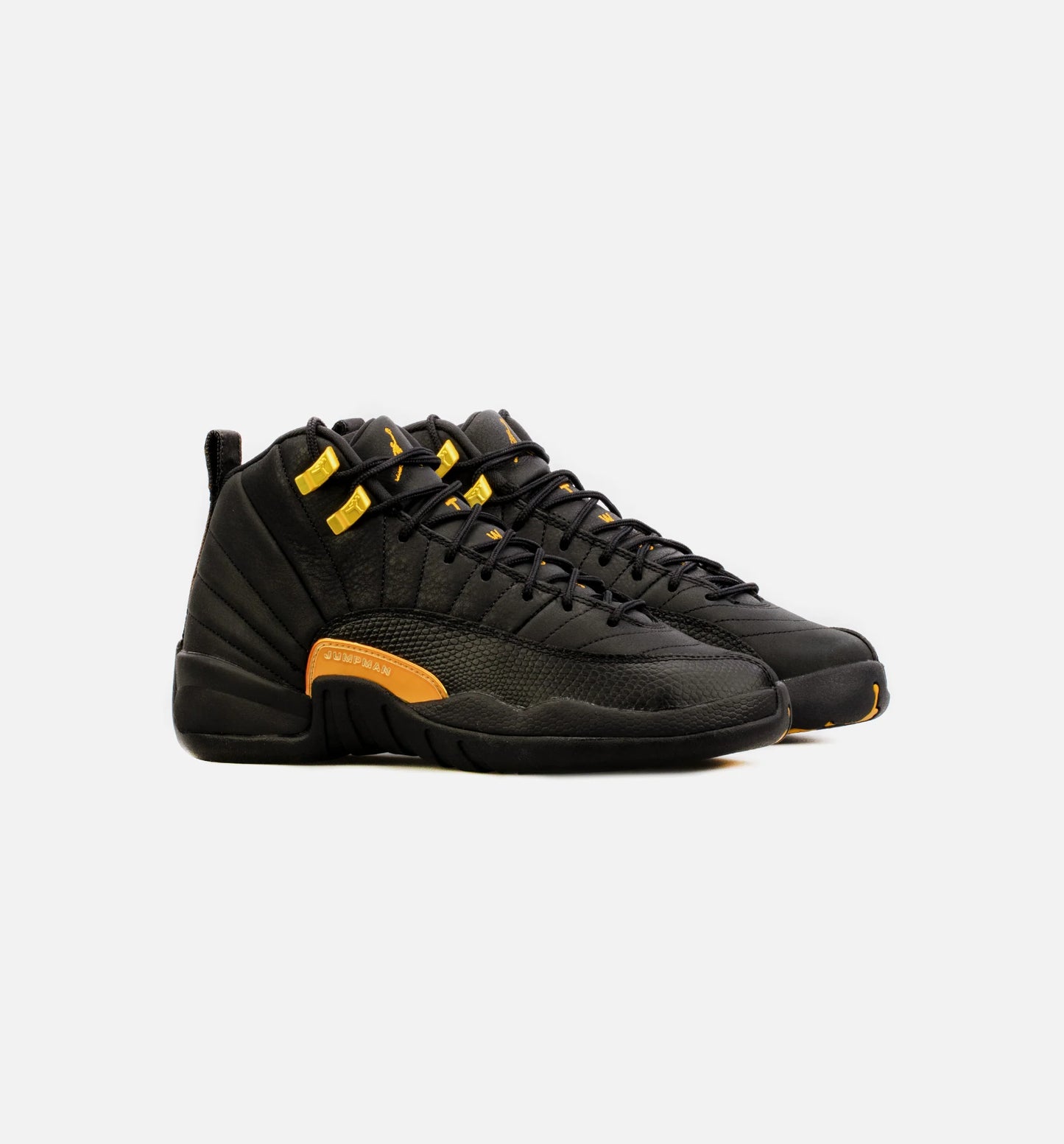 Air Jordan 12 Retro Black Taxi Grade School Lifestyle Shoe Black Free Shipping