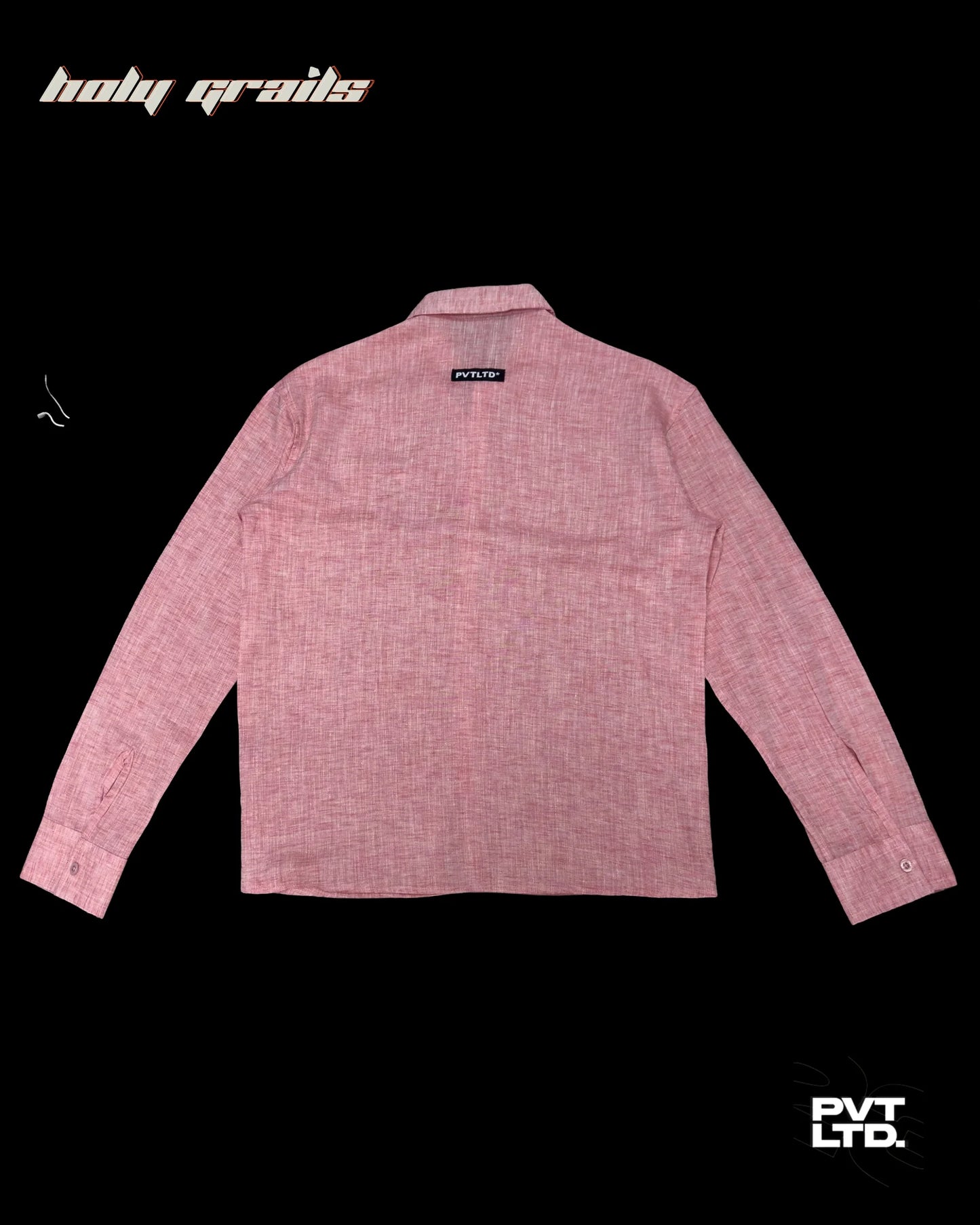 Tart Peach Solid Linen Shirt HG x Pvt Ltd
