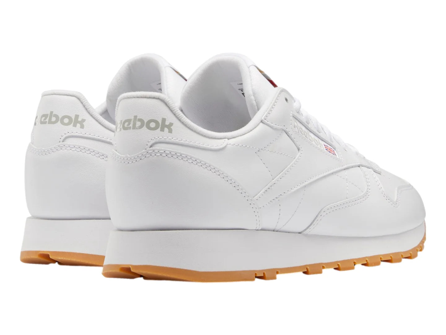 Tenis Reebok Classic Leather Blanco y Gris para Hombre
