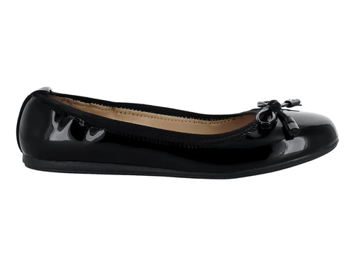 Zapatos Ballerina de Charol Negro Tropicana para Niña