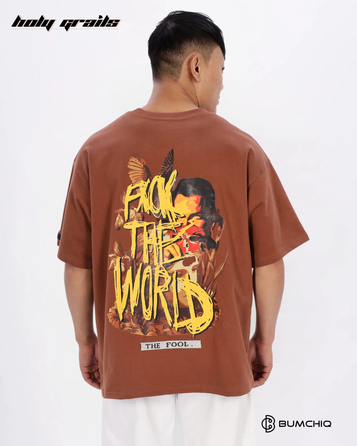 FCK World Brown Oversize Tee HG x Bumchiq