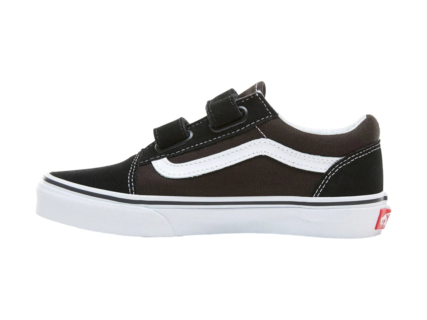 Tenis Vans Old Skool V Negro y Blanco para Niño