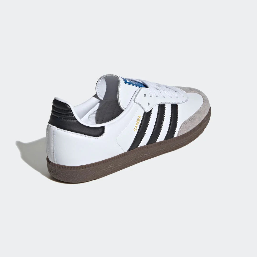 ADIDAS SAMBA OG CLOUD WHITE CORE AND BLACK GUM