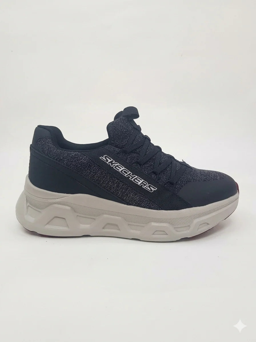 D LUX WALKKER AND SKECHERS BLACK