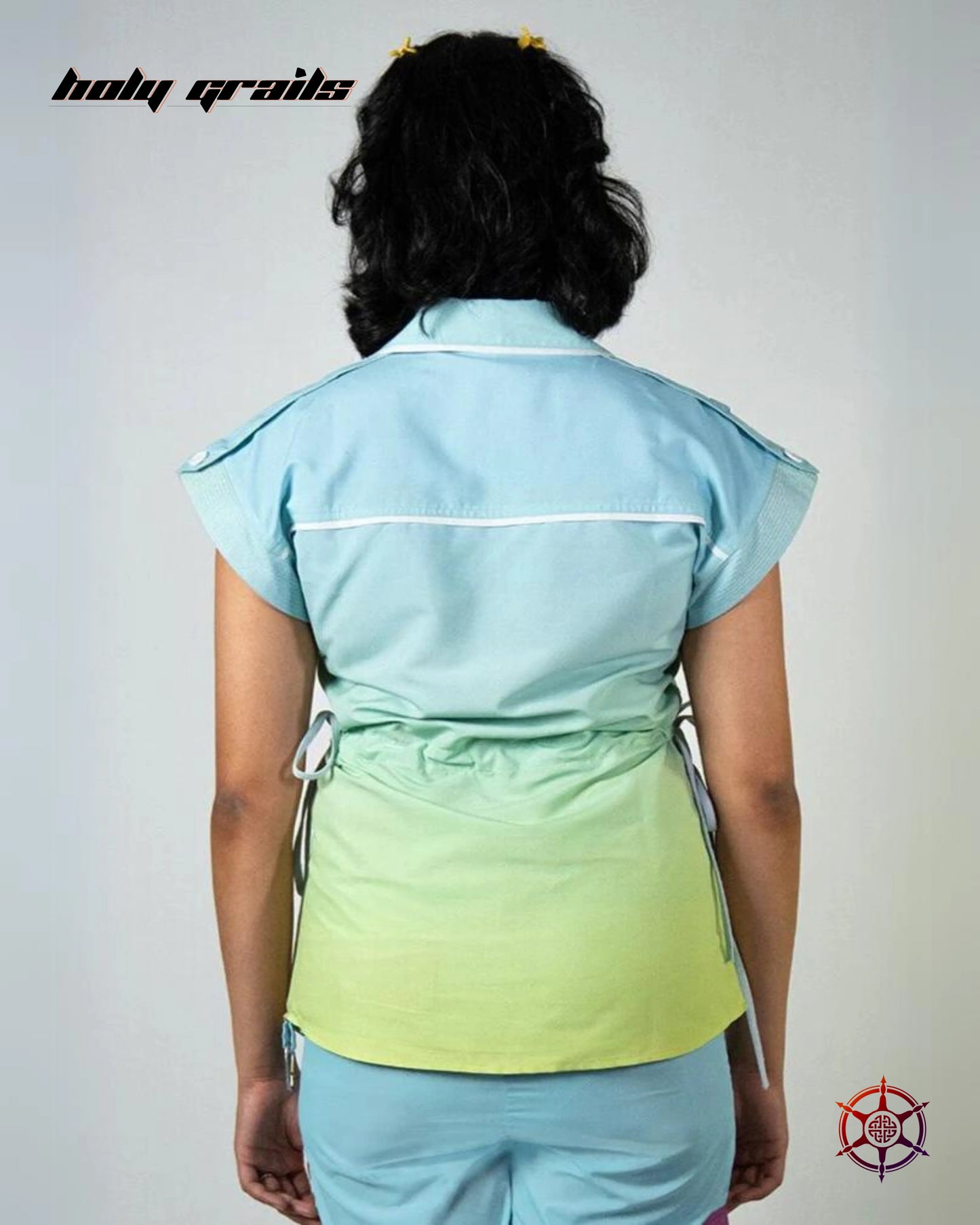 Seafoam Drawcord Shirt HG x Duskin