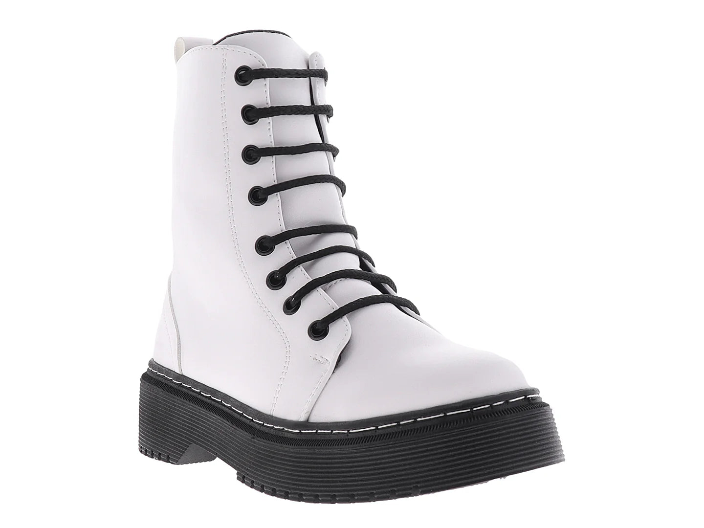 Botas Combat DIVA Blancas para Mujer