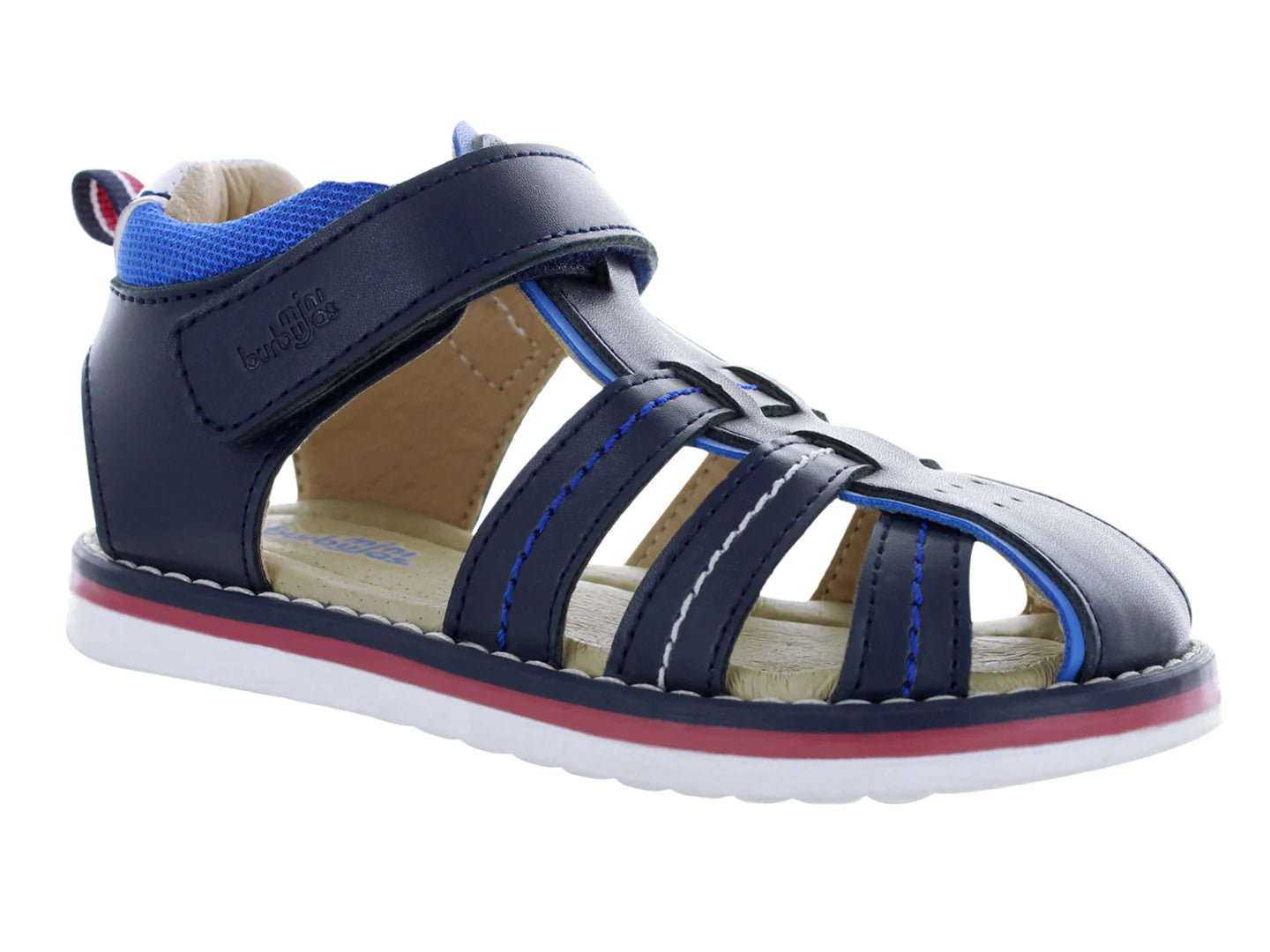 Sandalias Miniburbujas Azul Marino para Niño