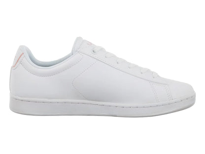 Tenis Lacoste Carnaby Evo Blanco y Rosa para Niña