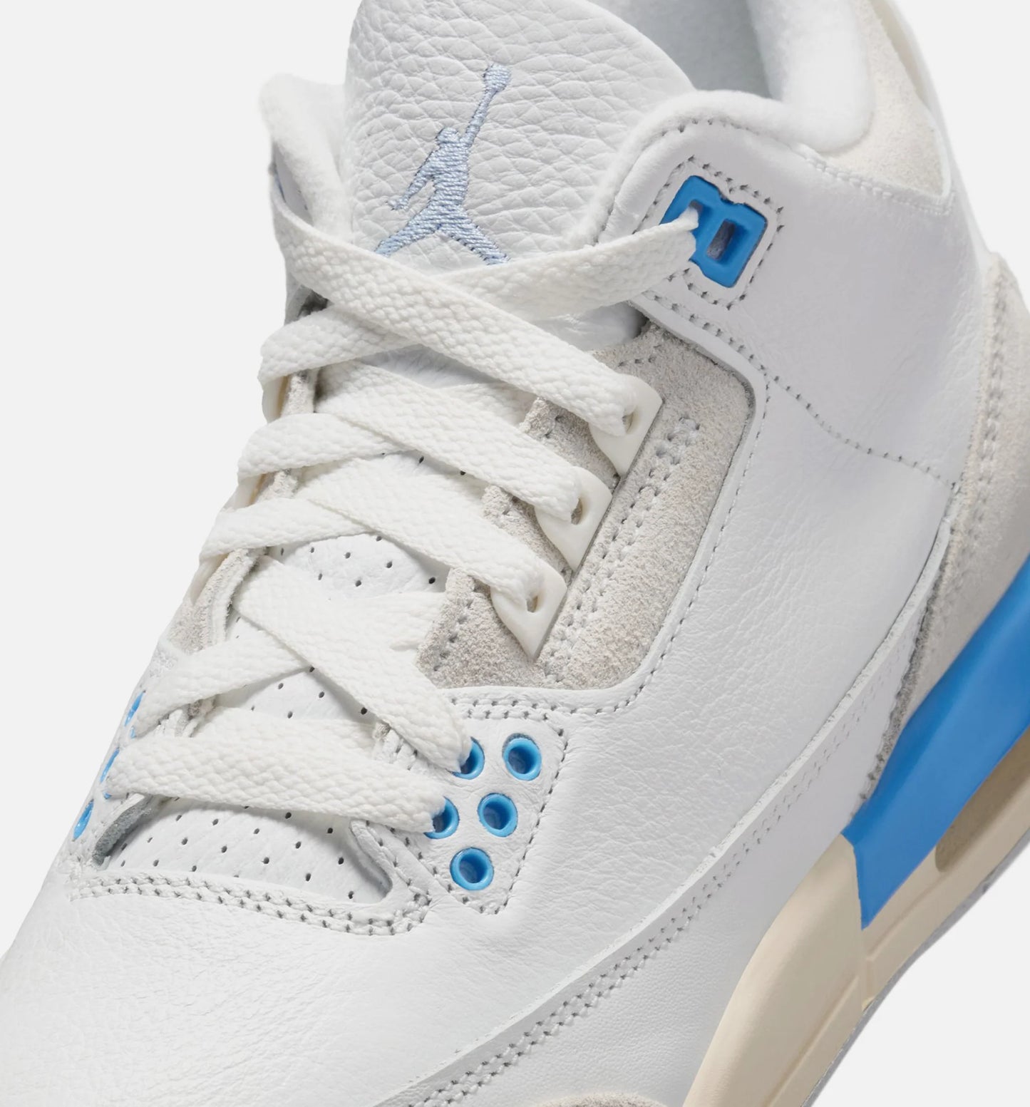 Air Jordan 3 Retro Lucky Shorts Grade School Lifestyle Shoe Summit White Hydrogen Blue Legend Blue